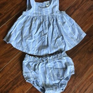 Old Navy 2 piece chambray outfit